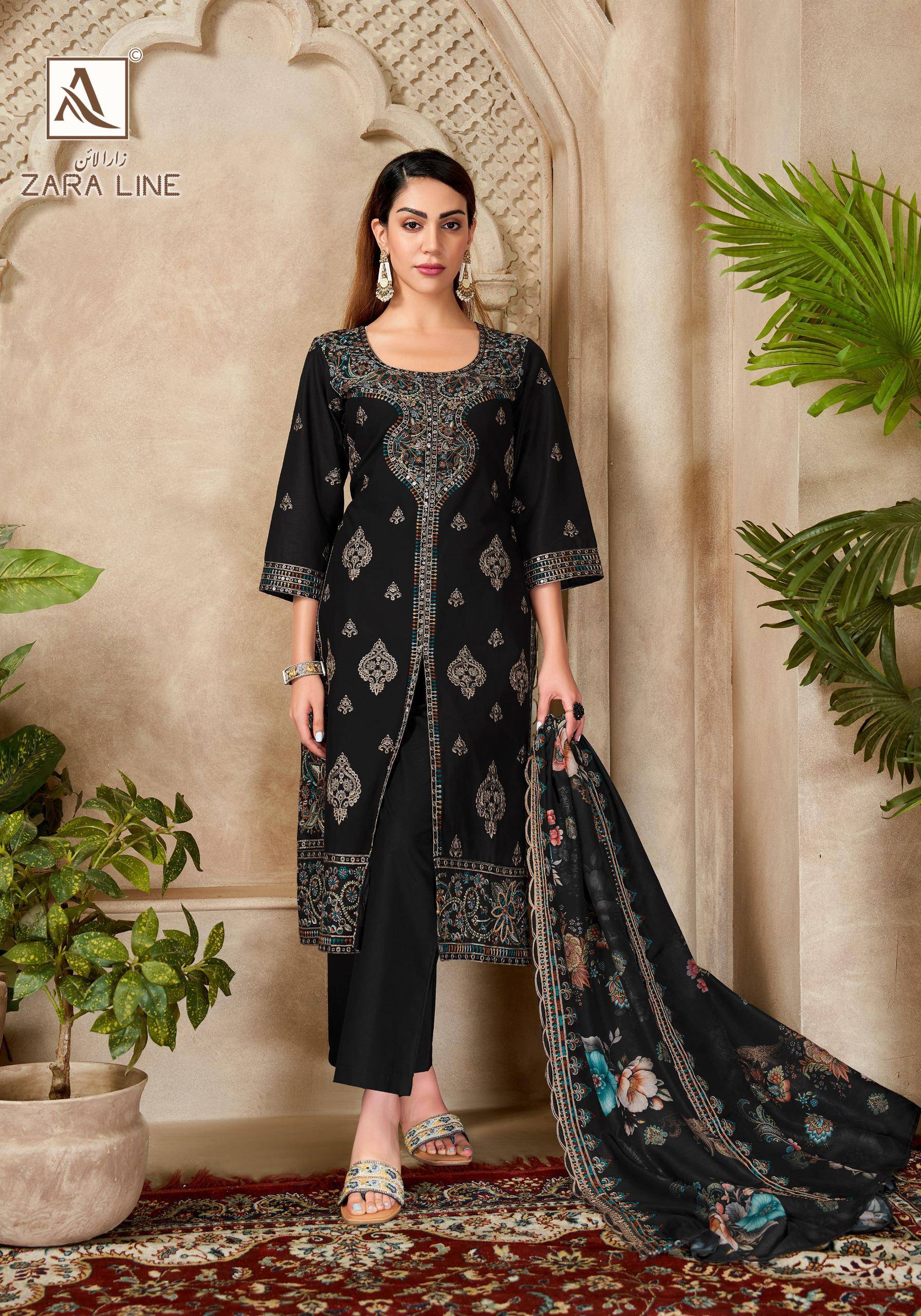 ZARA LINE By Alok Suit 3017-1119-01 To 3017-1119-06 Series Beautiful Colorful Stylish Fancy Casual Wear Pure Cambric Cotton Dresses At Wholesale Price